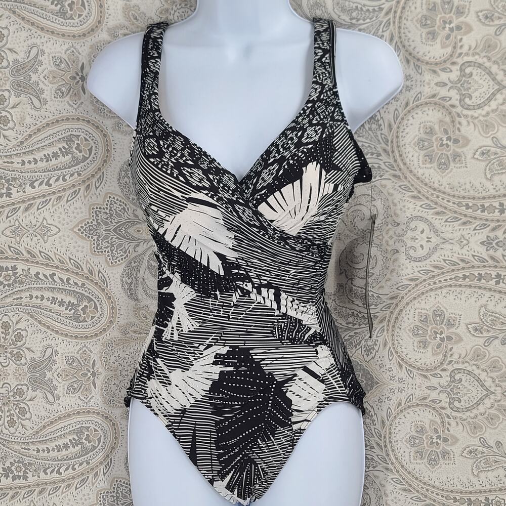 Miraclesuit It's A wrap in Moonlight Oasis Size 8 Beachy Vacation resort wear - Picture 4 of 12